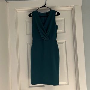 White House Black Market Blue/Teal Sheath Dress